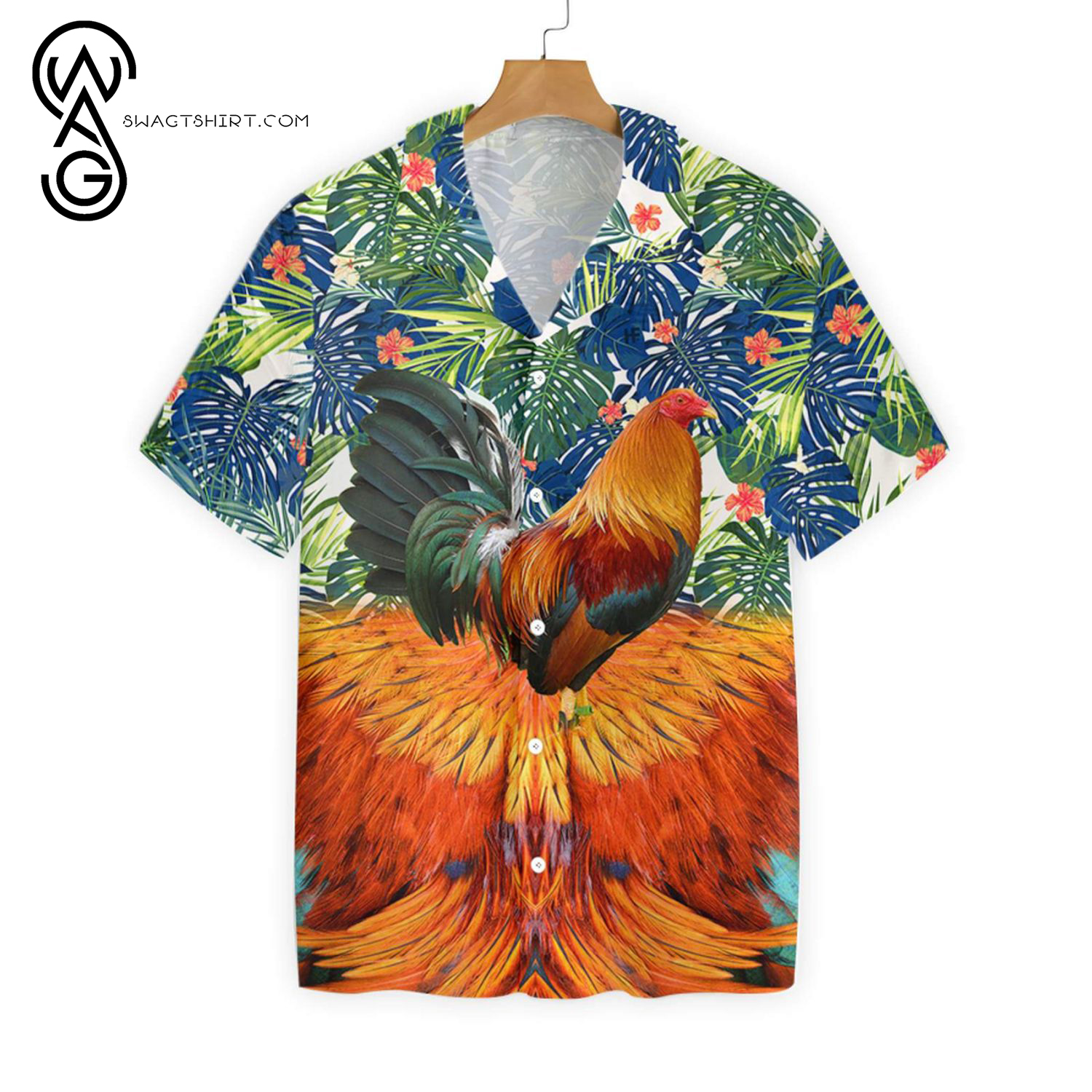 [Top Trending] Rooster Chicken Hawaiian Shirt